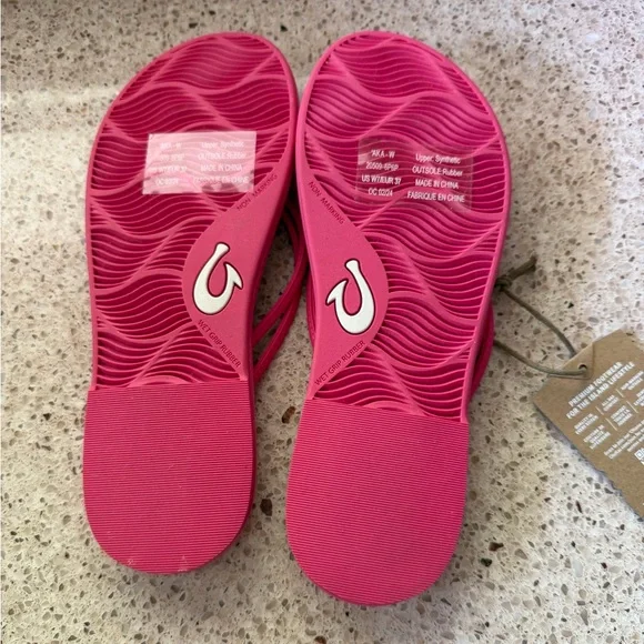 NWT Womens' OluKai 'Aka Strappy Sandal Flip Flop size 7 AKA - Picture 3 of 5